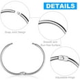 thumbnail image 4 of 24pcs Shower Curtain Rings, Rustproof Decorative Shower Curtain Hooks Metal Round Shower Ring Hooks for Bathroom Shower Rod, 2 inch, Silver, 4 of 7
