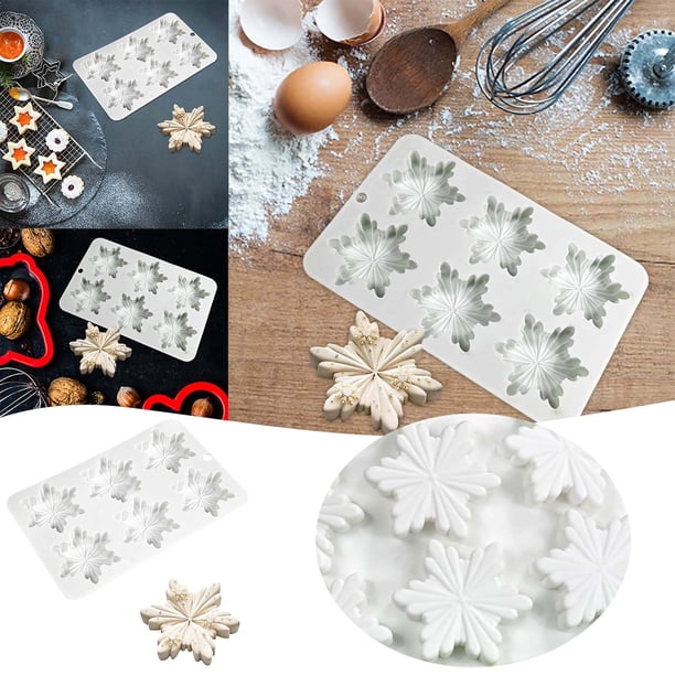 Juego de moldes para hornear con tapas Molde de aluminio anodizado para hornear pasteles de silicona Molde rectangular de 9 x 13 pulgadas Molde para hornear de silicona con forma de copo de nieve
