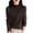 Brown #007, variant on Knit Sweaters for Women Mock Turtleneck Warm Sweater Long Sleeve Tops Casual Soft Lightweight Shirts Dark Blue M