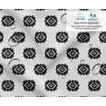 thumbnail image 2 of Soimoi Home & Outdoor Upholstery Fabric - Geometric Pattern - 56" Wide by 2 Yard - Ideal for Chairs, Table Covers & DIY Projects - Black, 2 of 7