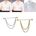 thumbnail image 4 of Clips de Moda para Cuello con Cadena Alfiler de Solapa Formal Yinane, 4 of 8