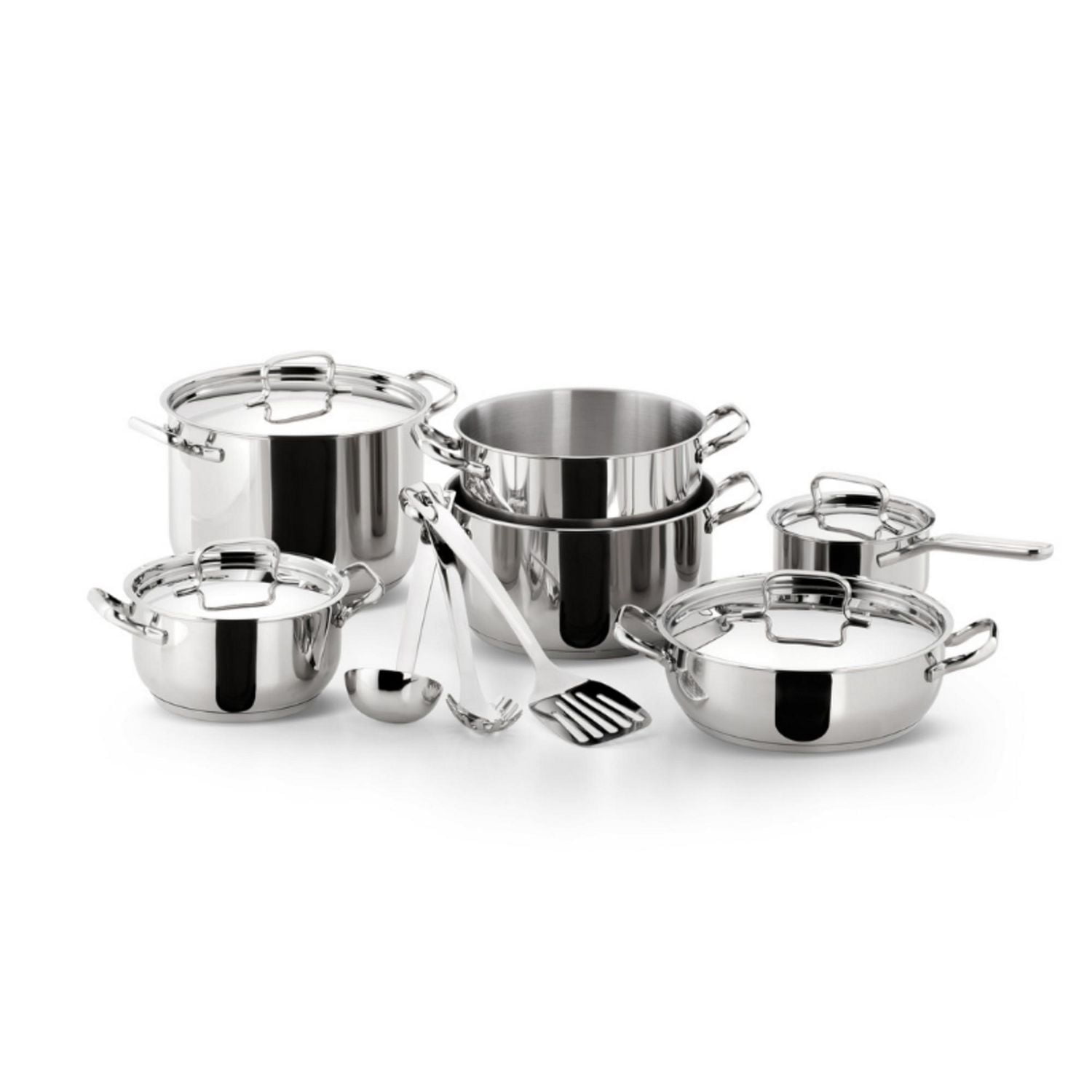 Lagostina Sfizioza Stainless Steel 13 piece Cookware Set, Induction Safe