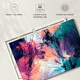 thumbnail image 6 of Elephant Stock Pink And Blue Abstract Wall Art - Horizontal Canvas Wall Art - Living Room Wall Decor - Abstract Canvas - Teal And Turquoise Decor - 24" x 16", 6 of 8