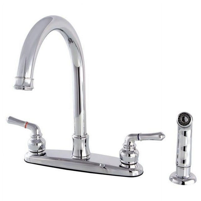 Kingston Brass FB7791NMLSP Robinet de Cuisine Central 8 Pouces, Chrome