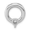 thumbnail image 5 of Finest Gold 14K White Gold Circle 4 mm Diamond Chain Slide Mounting Pendant, 5 of 5