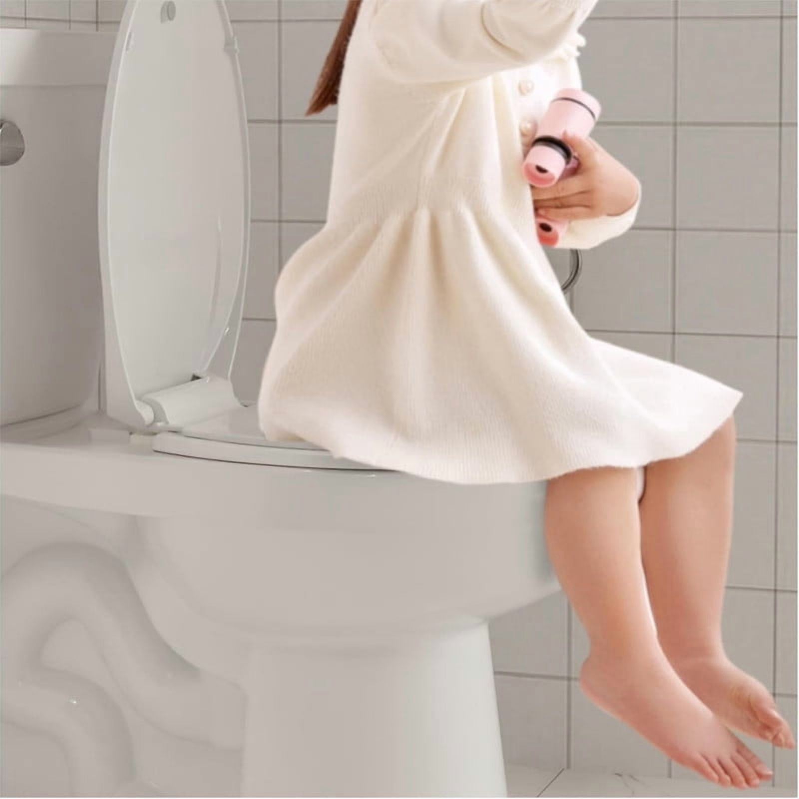 Towallmark Toilet Seat Elongated, Soft Close Heavy Duty Toilet Lid With Toddler Seat, Universal Fit Easy Installation, Replacement Toilet Seat With Slow Close