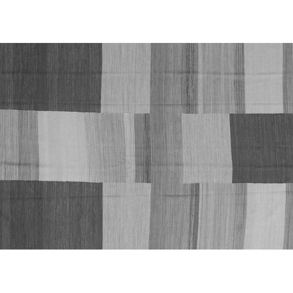 Ahgly Company Indoor Rectangle Abstract Gray Contemporary Area Rugs, 7' x 9'