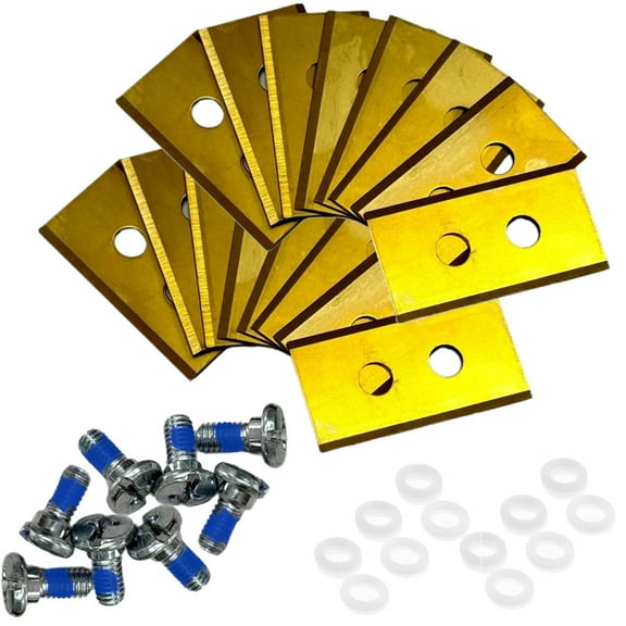 VIVIHEYDAY 30Pcs Lawnmowers Replacement Blades Set for Mammotion Luba YUKA Series, with Screws and Washers