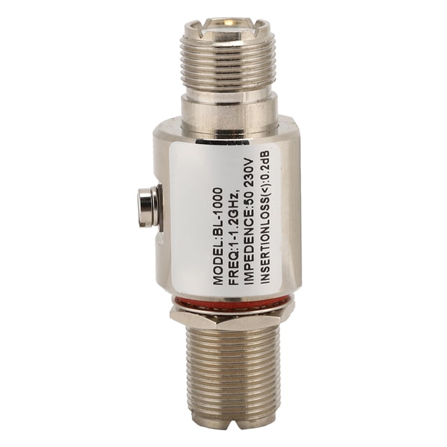 Pararrayos NikouMX BL-1000 1-1.2GHz 200W PL259 hembra/UHF hembra/SO239/M Hembra