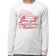 thumbnail image 2 of Burn Some Dust and Eat My Rubber Long Sleeve Shirt Unisex 3X-Large White, 2 of 5