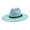 Mint Green, variant on Timeless Fedora Hat for and – Wide Brim Jazz Style with Ethnic Design Flat Unisex Fashion Headwear Cow Girl Hat with Hat Chin Strap Leather Cowboy Dress up for Boys Cowboy Hat Bands Cowboy Hats for