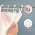 thumbnail image 5 of Pink Bow Shower Curtain 72x72, Waterproof Washable Polyester Bathroom Curtain, Bow Bath Curtain with 12 Plastic C Hooks, Machine Washable Fabric Bath Curtain for Bathroom Decor, 5 of 5