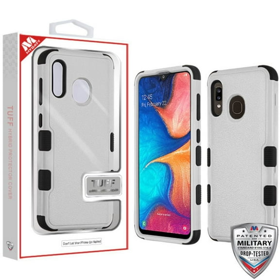 GSA Tuff Natural Hybrid Case for Samsung Galaxy A20/A50 - Gray/Black