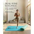 thumbnail image 2 of Large Yoga Mat 72"x36"x6mm, Non-Slip Thick Yoga Mat, Durable Exercise Mat & Workout Mat for Home Yoga, Pilates & Stretching, Includes Bonus Resistance Bands & Carry Bag, 2 of 5