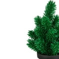 thumbnail image 2 of Northlight Potted Glittered Artificial Pine Christmas Tree - 8.5" - Green - Unlit, 2 of 3