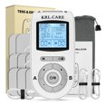 thumbnail image 1 of KRL.CARE Unidad TENS EMS de doble canal con 40 intensidades para alivio gradual del dolor, estimulador muscular de 24 modos, masajeador electrónico de pulso con 8 almohadillas y bolsa de almacenamient, 1 of 5