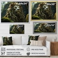thumbnail image 4 of Designart "Enchanted Fantasy: Lion In The Wilderness" Animals Lion Canvas Prints, 4 of 7