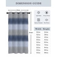 thumbnail image 6 of Blue Navy Grey Thermal Insulated Blackout Curtains for Bedroom 63 Length Geometric Medieval Room Darkening Curtain 1 Panel Grommet Window Curtain Drape for Living Room Nursery Room, 6 of 7
