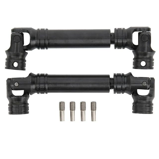 2PCS 90‑115mm Steel Multiple Spline Drive Shaft for SCX10 III AXI03007 RC Car Black