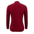 thumbnail image 4 of JJHGVB Thermal Sweater for Women Long Sleeve Sweaters for Women Fitted Shirts for Women Tops Women Sweaters for Women Trendy Basics Tops Fashion Tops for Women Red S, 4 of 5