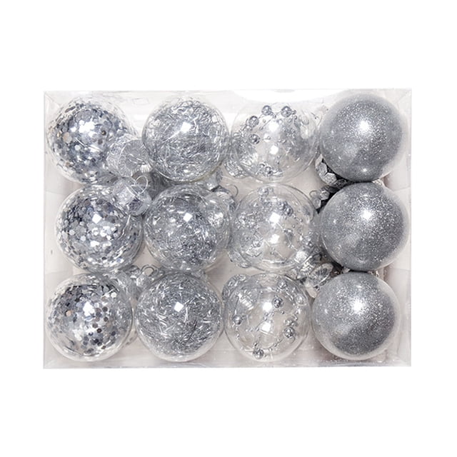 Outdoor Christmas Decorations 24Pc Ball Gift Box Pendant Set