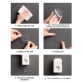 thumbnail image 4 of Exprimidor de pasta de dientes Dispensador de pasta de dientes pegajoso montado en la pared Exprimidor automático de tubos para baño, amarillo Yuarrent HA004282-02, 4 of 6