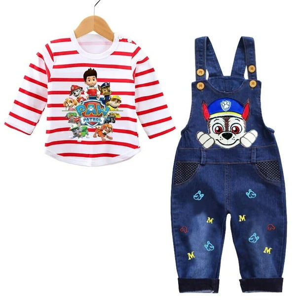Conjunto de ropa de 2 uds para bebe recien nacido de 0 a 3 anos camisa de manga larga de la Patrulla Canina mono pantalones conjunto infantil para nino pequeno Estilo Azteca