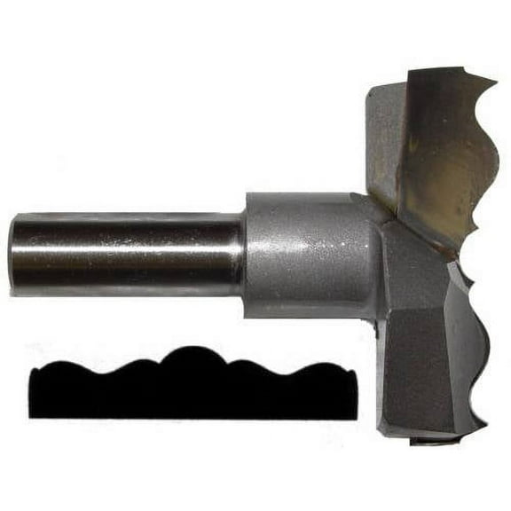 Magnate 8017 Rosette Carbide Tipped Cutter — 2-1/8" Cutting Diameter; 1/2" Shank Diameter; 3/4" Cutting Height; 1-1/2" Shank Length; 2 Flute