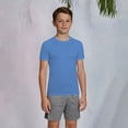 thumbnail image 4 of Coerni Boys Girls Athletic Shirts Kids Summer Short Sleeve Workout T Shirt Quick Dry Gym Tops Tee Breathable Compression Underwear, 4 of 9