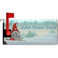 thumbnail image 2 of Personalized Winter Gnome Mailbox Cover Custom Christmas Xmas Tree Mailbox Covers Magnetic Large Oversized 21"X25.5" Mailbox Wraps Post Letter Box Cover Garden Decorations, 2 of 6