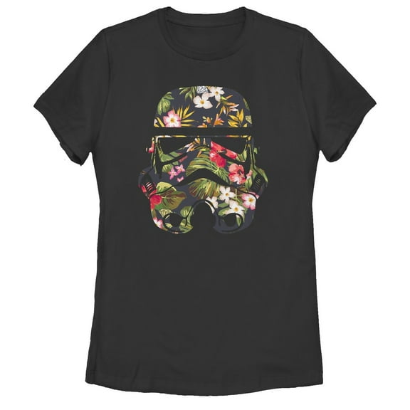 Women's Star Wars Tropical Stormtrooper Graphic Tee Black Small