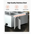 thumbnail image 4 of VEVOR Commercial Food Warmer, 1500W Electric Stainless Steel Steam Food Warmer with Lid, 4-Pan Fast Heating Countertop Buffet Bain Marie with Soup & Perforated Ladles, for Catering, Restaurant, Party, 4 of 9