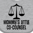 thumbnail image 4 of Inktastic Mommy Little Co Counsel Lawyer Boys or Girls Baby Bib, 4 of 4