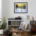 thumbnail image 4 of Art.com Winter Landscape With A Fox On A Decline Art Print by balaikin2009, Black Frame Wall Art, 40" x 32", 4 of 5