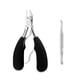 thumbnail image 2 of Nail Art Plier Muerto Skin Remover Cutícula Pedicura Pinzas Pinzas Clipper Spring Cargado Recorte Pocket Tijeras Hogar Trimmer Negro Eigraketly CE003230-03B, 2 of 7
