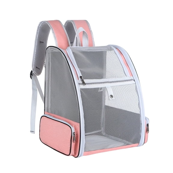 Cat backpack Breathable Mesh Pet Backpack Carrier for Cats Small Dogs, Large Capacity Backpack Travel Backpack for Summer Outdoor Use