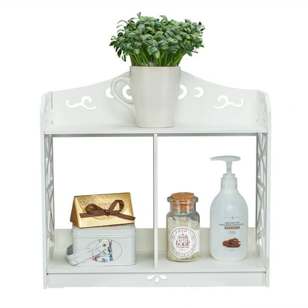 Lightweight Rock - UBesGoo Lightweight Storage Display Rack Wood-plastic Board Wall Shelf Bookshelf Flower Shelf