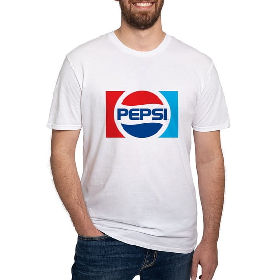 CafePress - 90S Pepsi Logo Men's Classic T Shirt - Fitted T-Shirt, Vintage Fit Soft Cotton Tee
