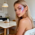 thumbnail image 6 of 4th of July Patriotic Body Glitter Stick, Red, White and Blue Hair and Body Sparkle Gel for Women Men, Waterproof 3-in-1 Glow Sticks Decorations Outfits Accessories for Independence,Style A 1PC, 6 of 7