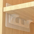 thumbnail image 3 of MesaSe 4 Pcs Version Améliorée Support d'Étagère Clips Adhésifs pour Étagère de Cuisine, 3 of 5