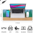 thumbnail image 5 of Long Mouse Pads for Desk,Blue Bigfoot and Guitar Pattern Desk Mats on Top Of Desks, Desk Mouse Pad Extra Large with 3mm Non-Slip Base and Stitched Edge for Gaming,Office,Work,Home 31.5"x11.8", 5 of 6