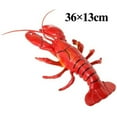 thumbnail image 2 of 14x5in Big Fake Lobster Model for Dispaly Artificial Marine Animals Decoration Smile Home, 2 of 7