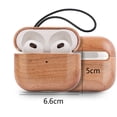 thumbnail image 2 of Compatible with AirPods 3，Natural Wood Case - Cover Case Protector Made of Unique Wood Accessories, 2 of 5