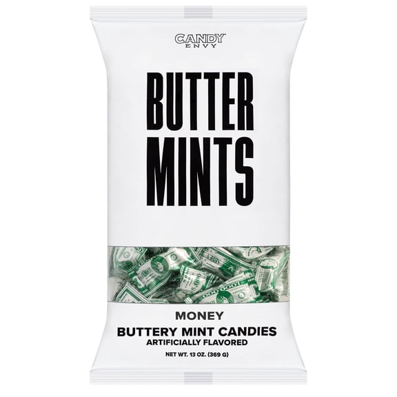 Candy Envy Money Buttermints, 13 oz. Bag, Individually-Wrapped Mints