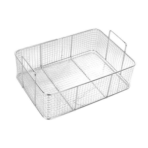 Filtro de malla para freír y hornear, de acero inoxidable, utensilio, cesta para servir alimentos, recipiente para freidora para aceite caliente y