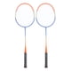 thumbnail image 2 of Raqueta de bádminton de ferroaleación, mango antideslizante de una pieza, juego de raquetas de bádminton naranja para principiantes profesionales, 2 uds., 2 of 14