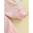thumbnail image 6 of Bagilaanoe Newborn Baby Girl Boys Oversized Romper Sweatshirt Long Sleeve Bodysuits Letter Embroidered Pullover 3M 6M 12M 18M Infant Casual Tee Tops, 6 of 8
