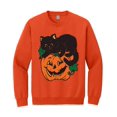 thumbnail image 3 of Vintage Halloween Pumpkin & Black Cat Unisex Sweatshirt, 3 of 3