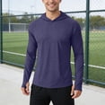 thumbnail image 2 of MEZZALL Sweatshirts For Men Solid Color Long Sleeve Hoodies Lightweight Pullover Sun Shirt Outdoor Athletic Casual Wear Comfortable Breathable Basic Daily Stylish Travel Tops, 2 of 5