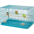 thumbnail image 2 of Topeakmart 30.5''L x 18.5''W x 18''H Rectangle Breeding Flight Cage with Slide-Out Tray for Parrots Parakeets Conures Birds, Teal Blue, 2 of 13